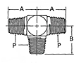 2257 External Pipe Tee